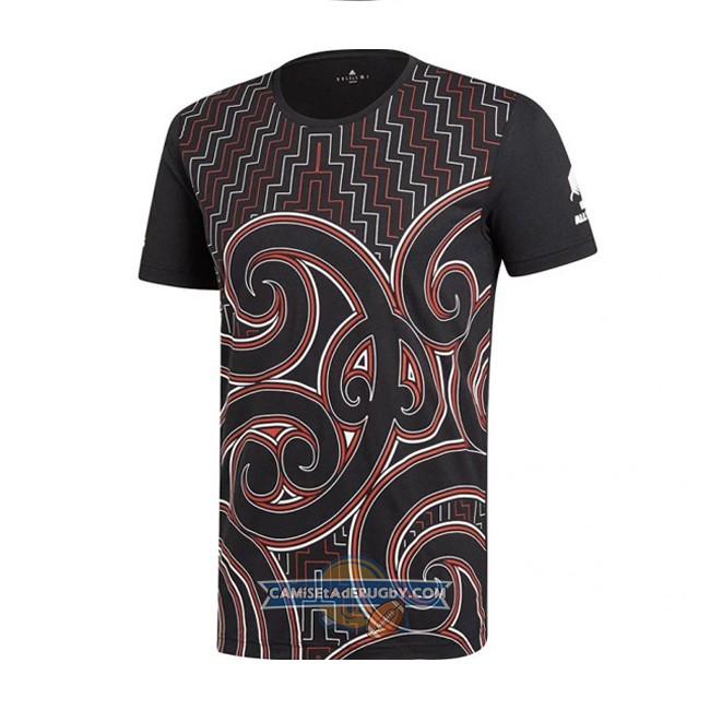 Camiseta Nueva Zelandia All Blacks Maori Rugby 2019 Brown